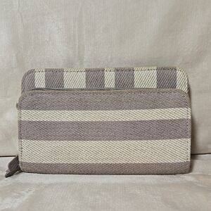 Striped Canvas Wallet